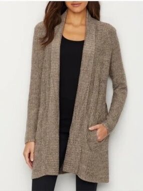 Barefoot Dreams Montecito Cardigan Cocoa Sand Small NWT CozyChic